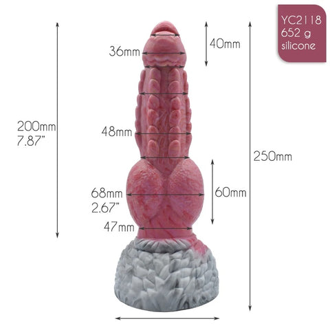 YOCY 24.cm Ejaculating Fantasy Dildo With 30ml Bulb- Gory