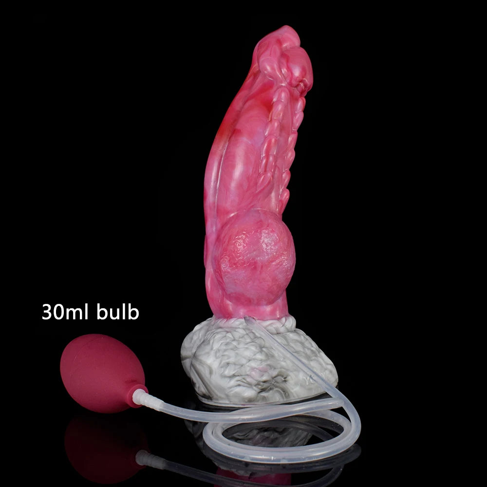 YOCY 24.cm Ejaculating Fantasy Dildo With 30ml Bulb- Gory