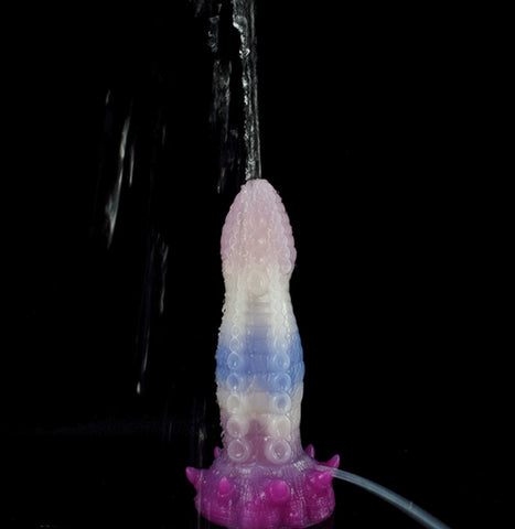 YOCY Ejaculating Tentacle Dildo With Syringe and Bulb- Seajelly