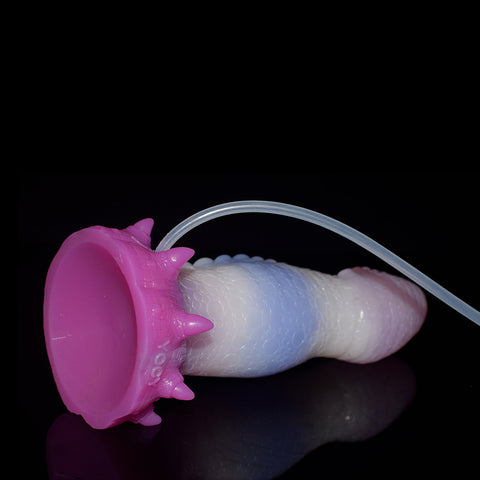 YOCY Ejaculating Tentacle Dildo With Syringe and Bulb- Seajelly