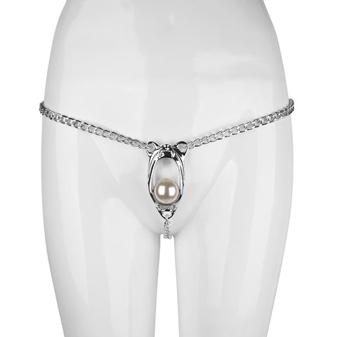 BDSM Female Chastity Belt Stimulus Device T-Back