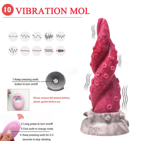YOCY Octopus Tentacle Fantasy Dildo Vibrator Remote Control