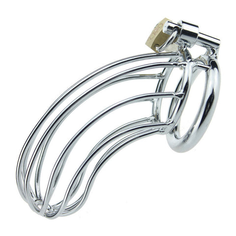 STAINLESS STEEL Male Chastity Device Penis Cage / 3 Ring Size - RYCB013