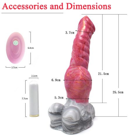 YOCY Giant Wolf Fantasy Dildo Vibrator Remote Control