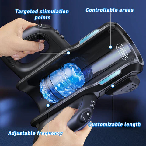 LETEN Cannon King Male Masturbator - Auto Thrusting with Dual-Handle