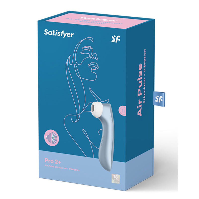 SATISFYER PRO 2 PLUS - Air Pulse Clitoris Sucking Vibrator - Blue