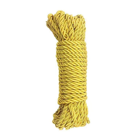 BDSM Mercerized 10m Bondage Rope - Yellow