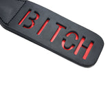 Double Layers Faux Leather Bondage Slap Paddle - Bitch