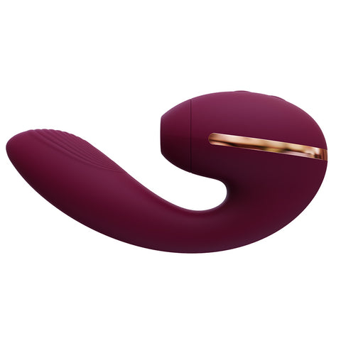 KISSTOY Tina mini Clitoral Suction & G-Spot Rabbit Vibrator - Purple