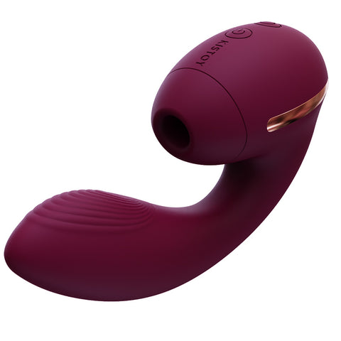 KISSTOY Tina mini Clitoral Suction & G-Spot Rabbit Vibrator - Purple