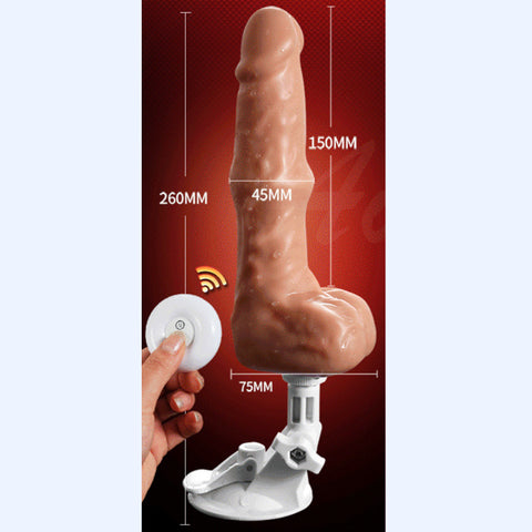 Remote Control Auto Thrusting & Heating Realistic Dildo Vibrator