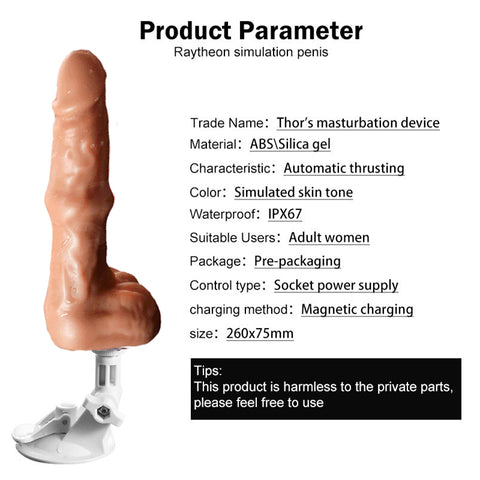 Remote Control Auto Thrusting & Heating Realistic Dildo Vibrator
