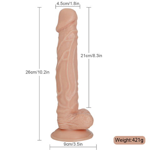 MD Sword 10 inch Realistic Dildo with Suction Cup