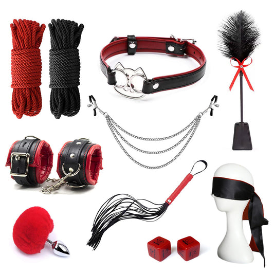 BDSM CatCute 10 pcs Premium Fetish Bondage Kit