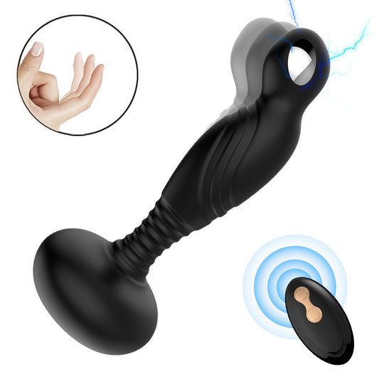 HC Remote Control Electric Shock & Stick Prostate Massager / Anal Plug Vibrator
