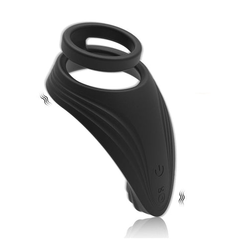 AH Vibrating Double Cock Ring Prostate Massager