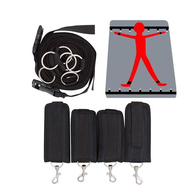 BDSM Adjustable Bed Bindings Restraint Kit