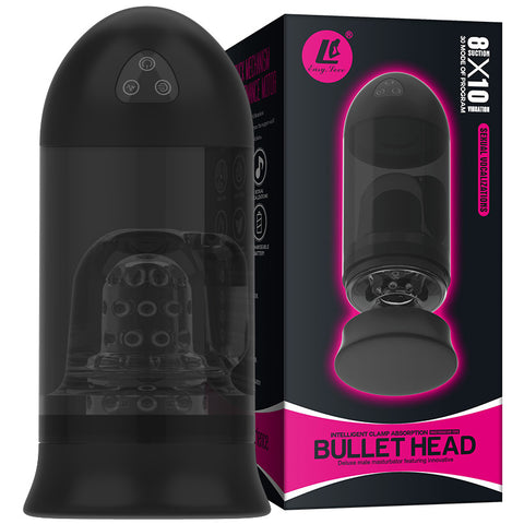 Easy Love Bullet Vacuum Auto Sucking Vibrating Male Masturbation Cup with Intelligent Moan