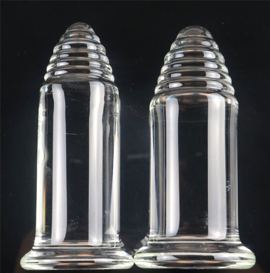 Large Pyramid Glass Dildo Anal Plug - 2 Size