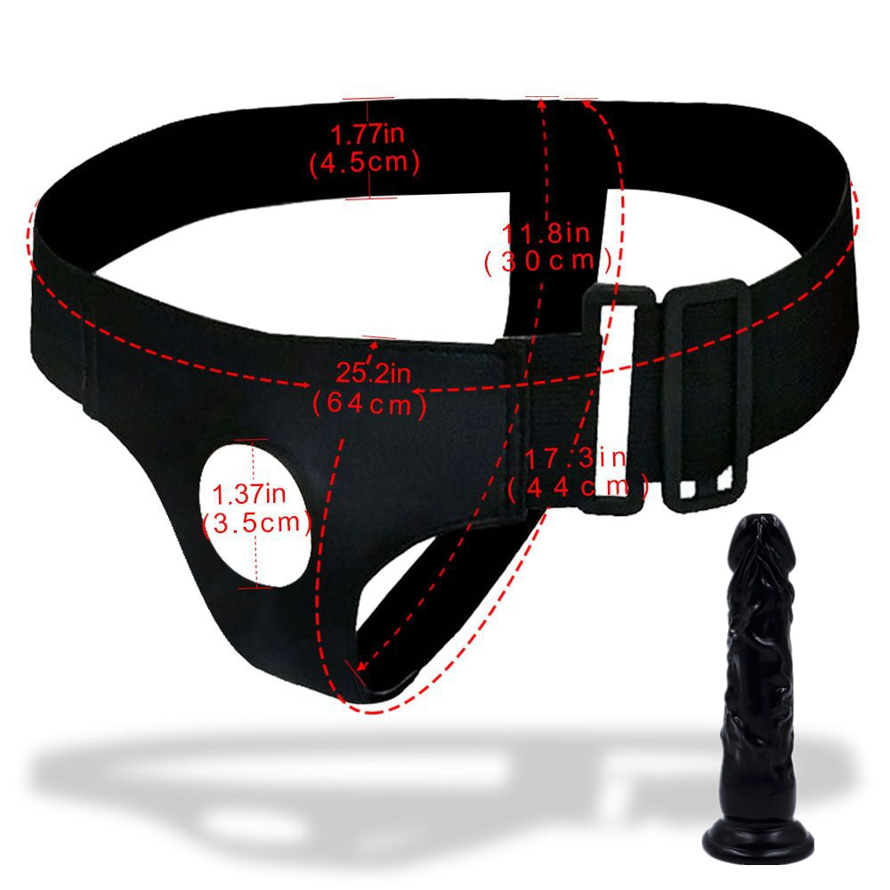 MD Crystal Realistic Dildo with Strap On Harness Lesbian Kit