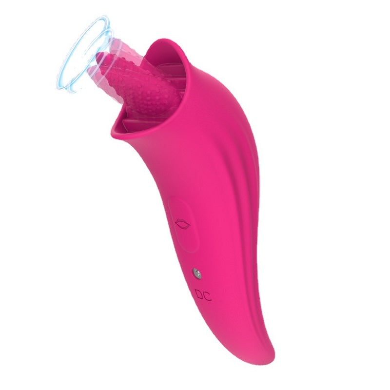 HC 8 Modes Clitoral & Nipple Licking Vibrator - Rose