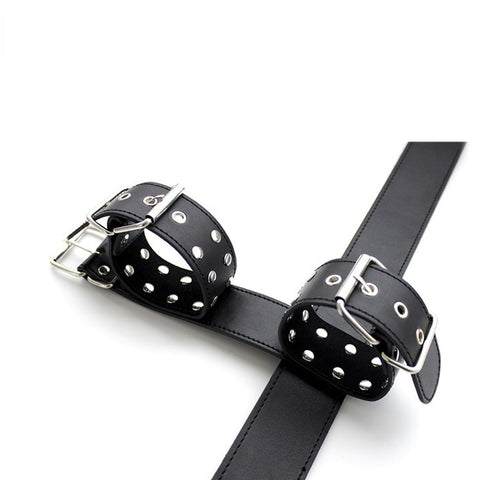 BDSM 3 in 1 Collar Handcuffs Waist Restraint Bondage Set