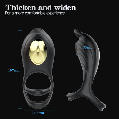 HC Remote Control Clitoris Suction & Vibrating Penis Ring / Couples Ring