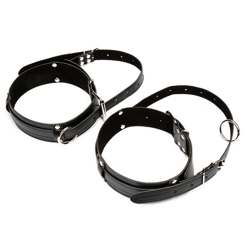 BDSM Leg Opener with Wrist & Thigh Cuffs Restraint Sex Position Bondage Kit