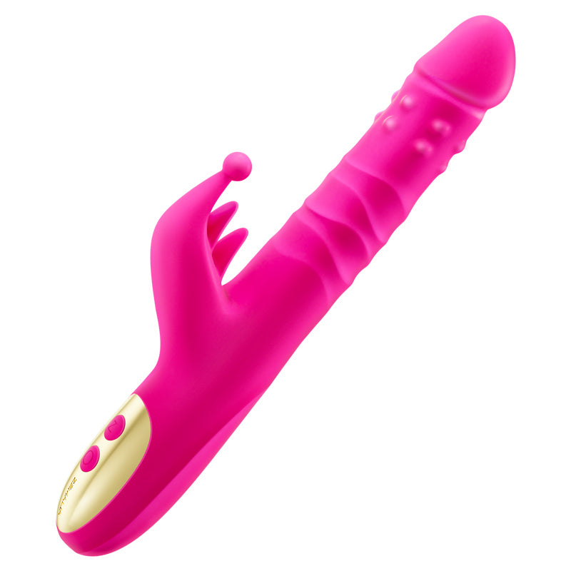 Zemalia Zora Auto Thrusting Rotation Heating Rabbit Vibrator