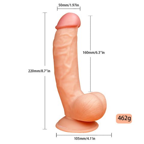 MD King 9 Inch Realistic Dildo with Suction Cup