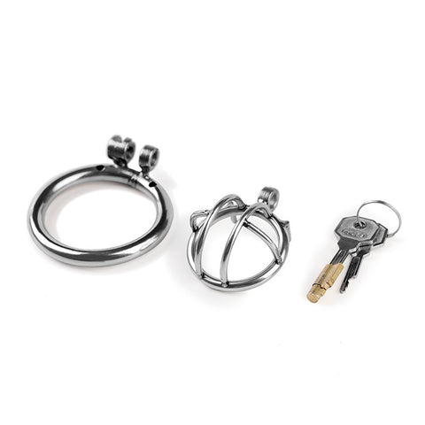 Stainless Steel Male Chastity Cage Penis Cage / 3 Ring Size / Style-033-2