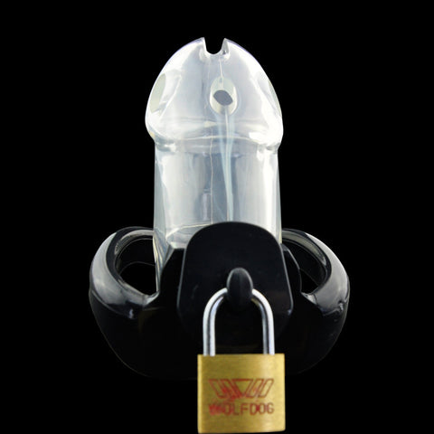 IMPRISON BIRD Deluxe Male Chastity Device Kit Penis Cage - Clear/3 Rings