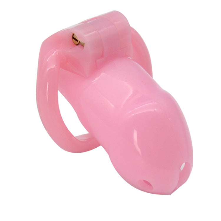 Imprison Bird Male Chastity Device Penis Cage - Short Version with 4 Rings/Pink