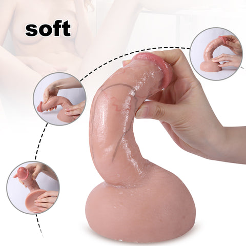 MD 7.48" Realistic Silicone Dildo - Small