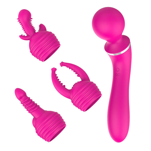 JRL 3 in 1 Double-Ended G-Spot & Clit Wand Vibrator / Personal Massager