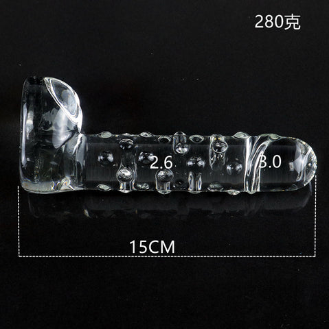 15cm Crystal Glass Realistic Dildo / Anal Plug - 4 Editions