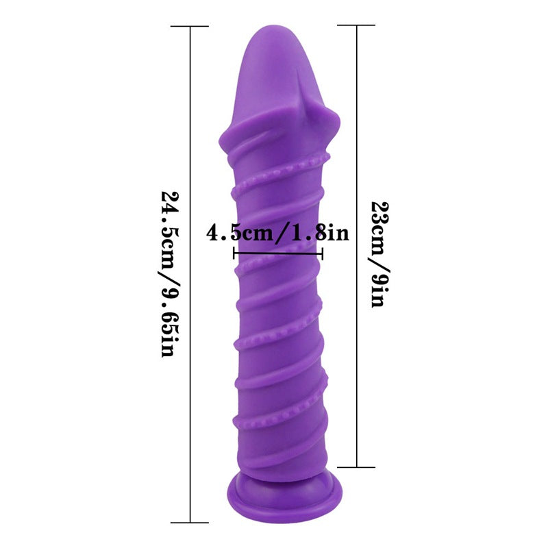 MD Shining Spear 24.5cm Silicone Strap On Dildo Harness Kit