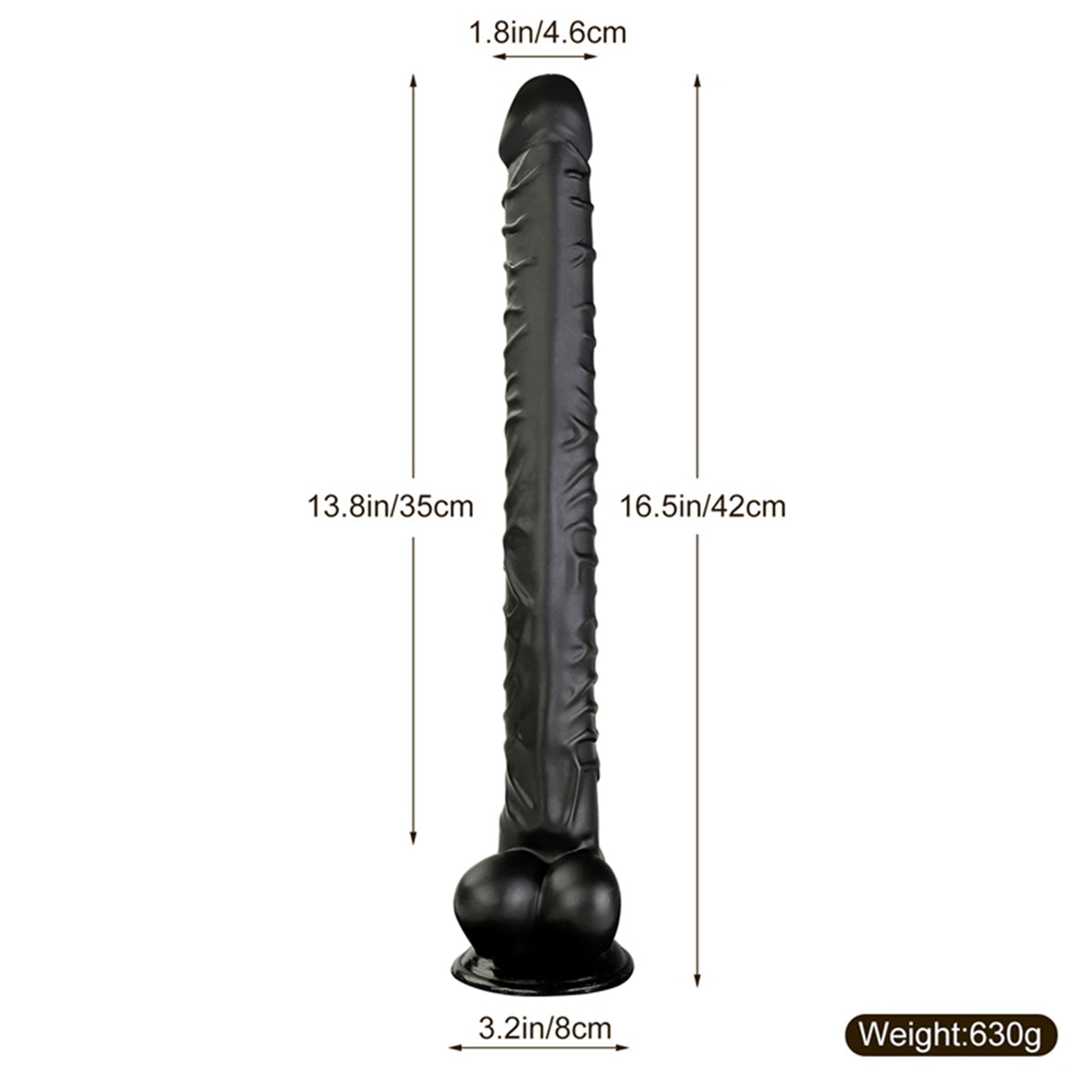 MD XXL 42cm Realistic Dildo with Suction Cup