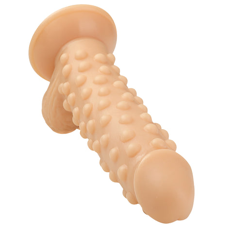 MD 24cm Beaded Realistic Dildo with Suction Cup