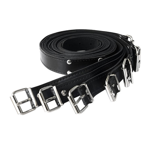 BDSM 7-Piece Bondage Restraint System - SM Belts Combination Set