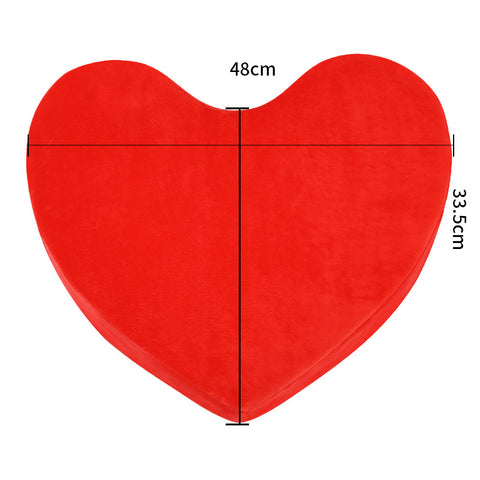 RY Heart Wedge Erotic Sex Pillow Position Enhancer Cushion - Red