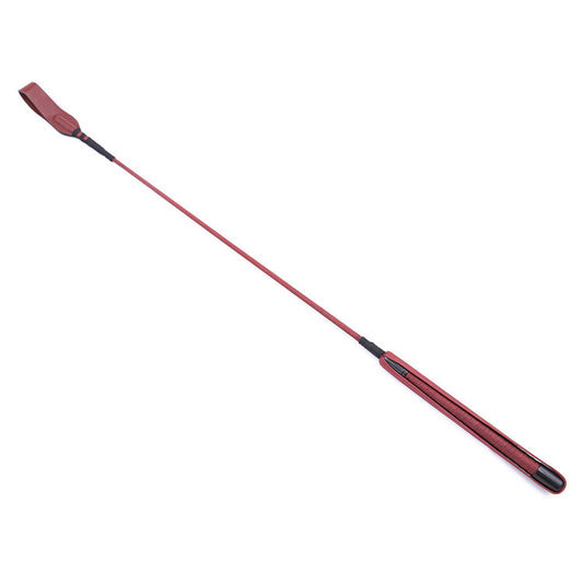 BDSM 66cm Faux Leather Bondage Riding Whip - Red