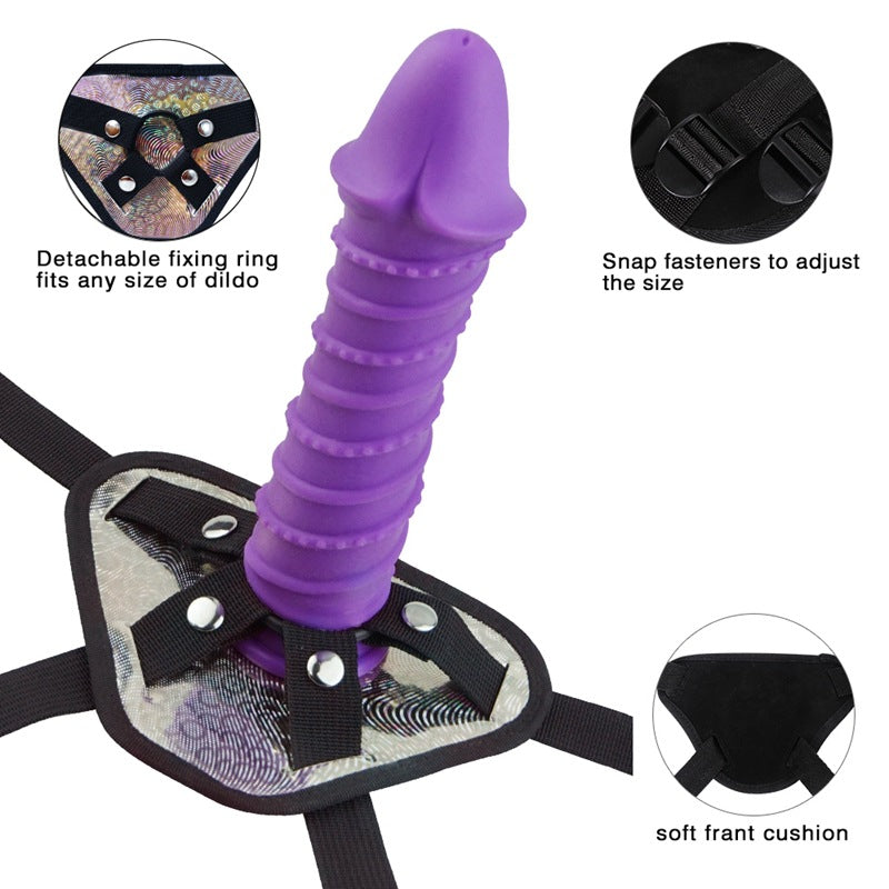 MD Shining Spear 24.5cm Silicone Strap On Dildo Harness Kit