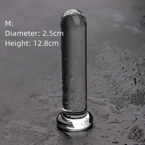 Pillar Glass Dildo / Anal Plug - S/M/L