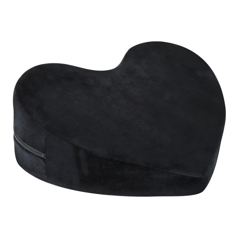 RY Heart Wedge Erotic Sex Pillow Position Enhancer Cushion - Black