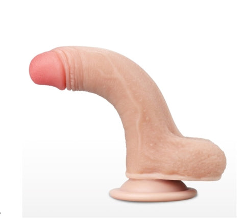 Lovetoy 7'' Realistic Dildo Sliding Skin Dual Layer Dong