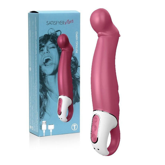 Satisfyer Vibes Petting Hippo 6+6 Modes G Spot Vibrator USB Rechargeable