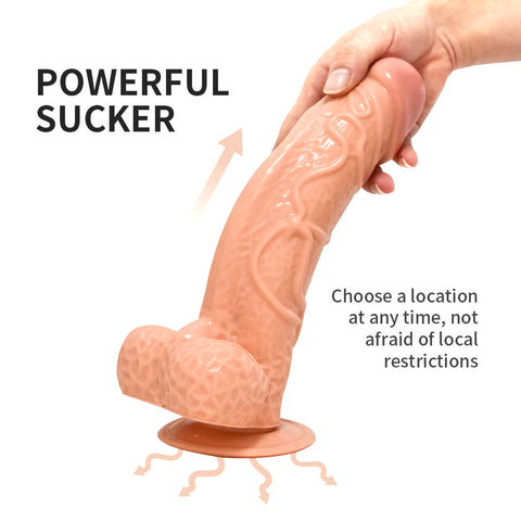 MD Devil 28cm Realistic Dildo with Suction Cup - Nude