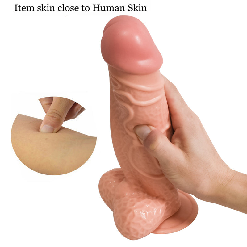 MD Devil 28cm Realistic Dildo with Suction Cup - Nude
