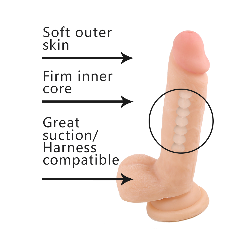 DY Biomimetic Keel Realistic Dildo with Suction Cup / 4 Size